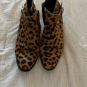 Steve Madden Leopard Print Ankle Boots